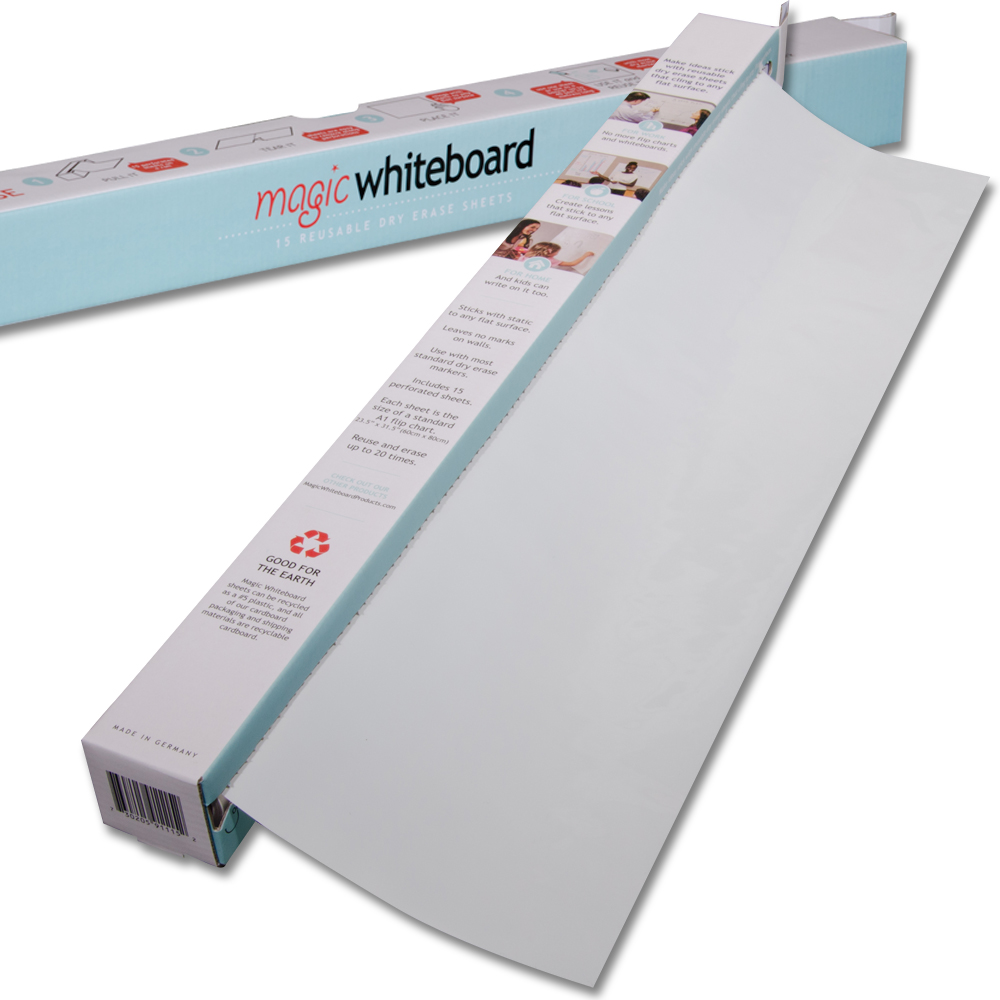 Magic Whiteboard Sheets Stick On Wall Static Portable White - Temu